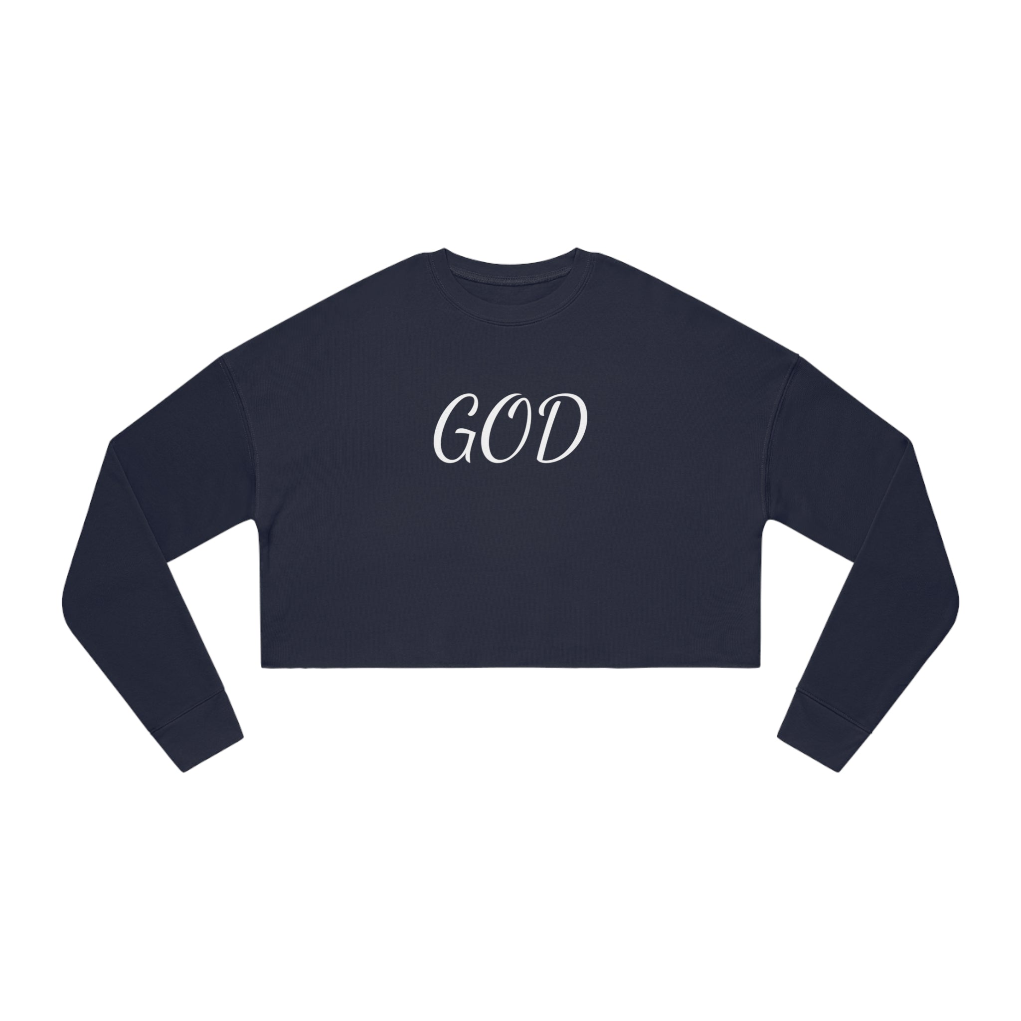 #4502 GOD Women's Cropped Sweatshirt