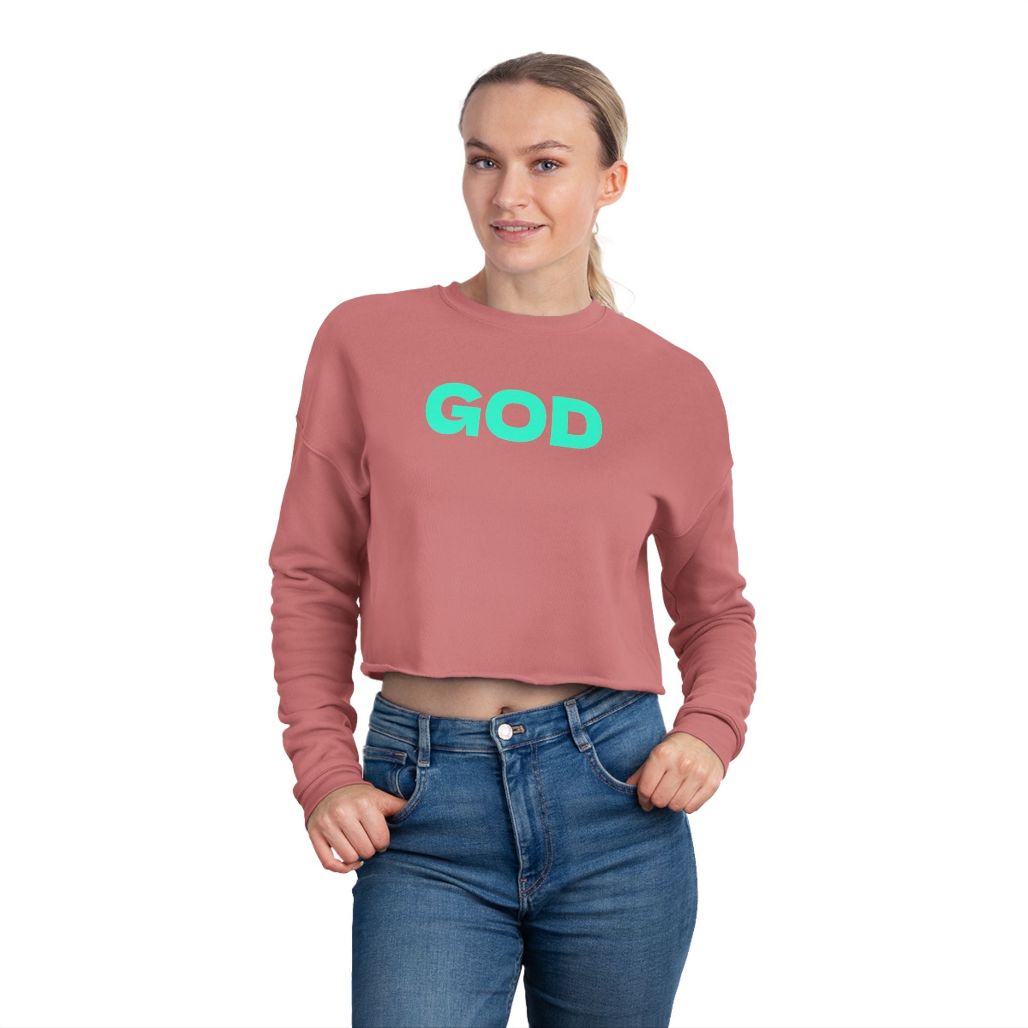 Cropped Sweatshirt | God | Freeway Thinker | 4504