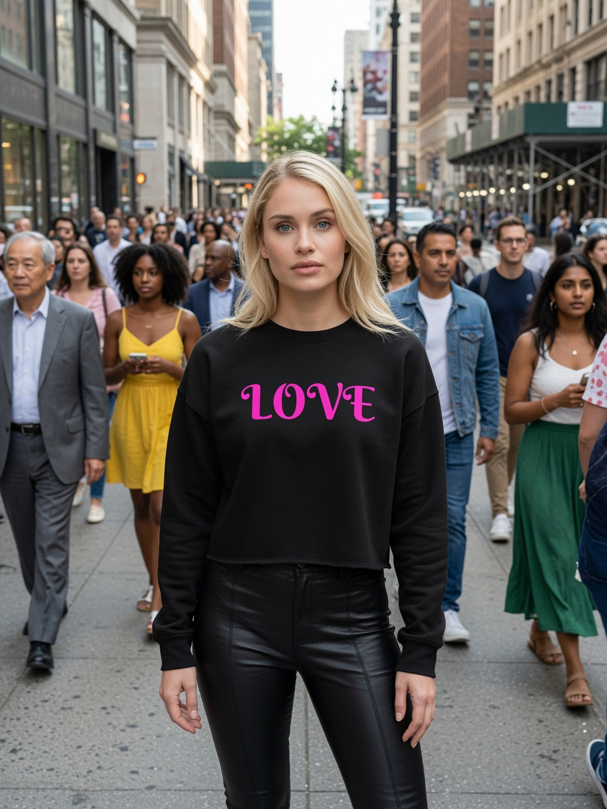 Cropped Sweatshirt | Love | Freeway Thinker | 4510