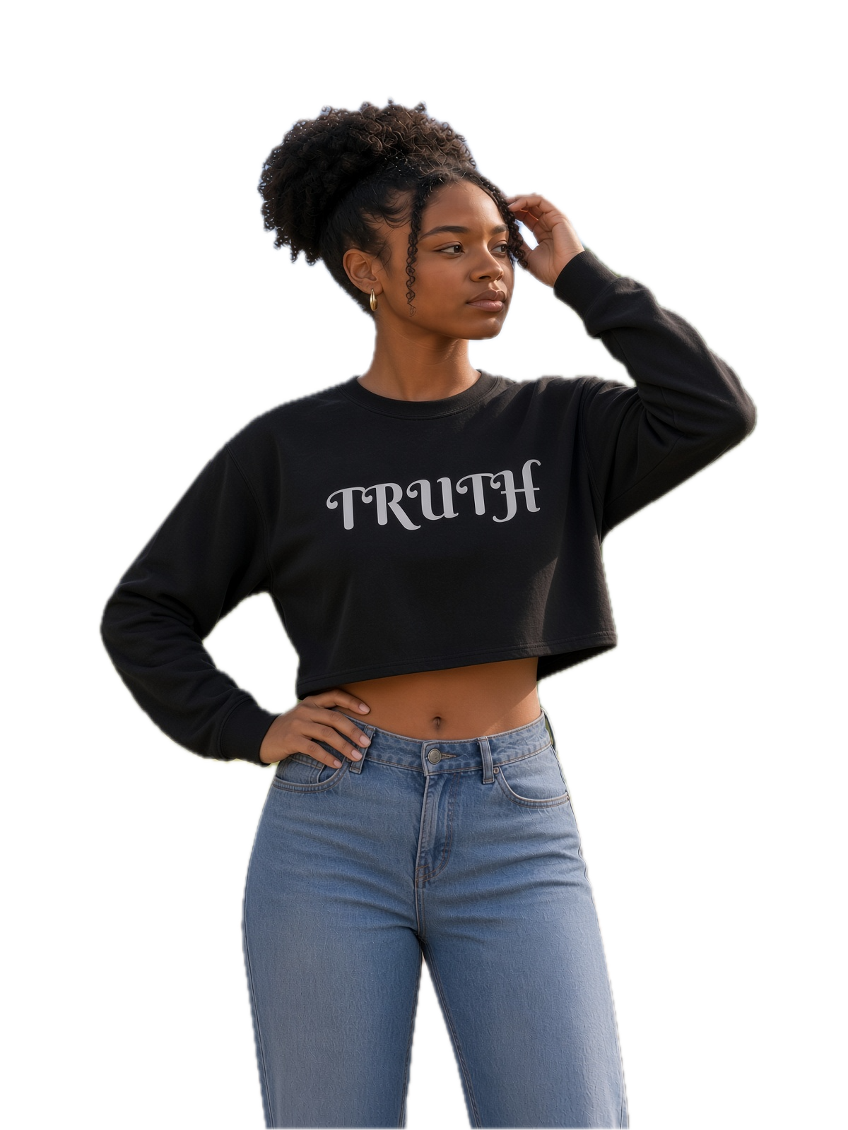 Cropped Sweatshirt | Truth | Freeway Thinker | 4516