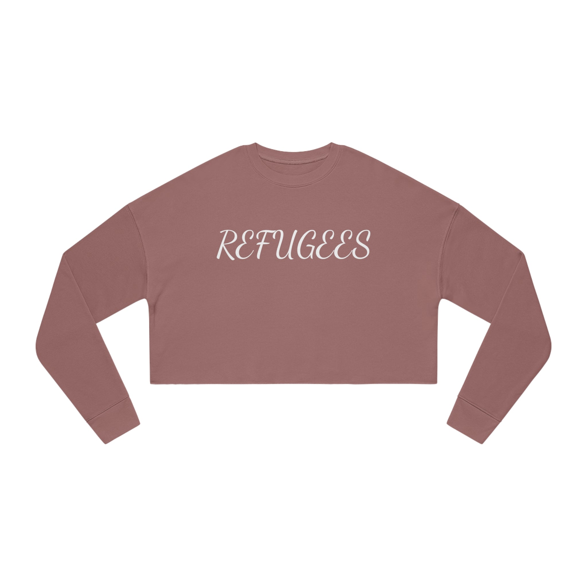 #4505 REFUGEES Women's Cropped Sweatshirt