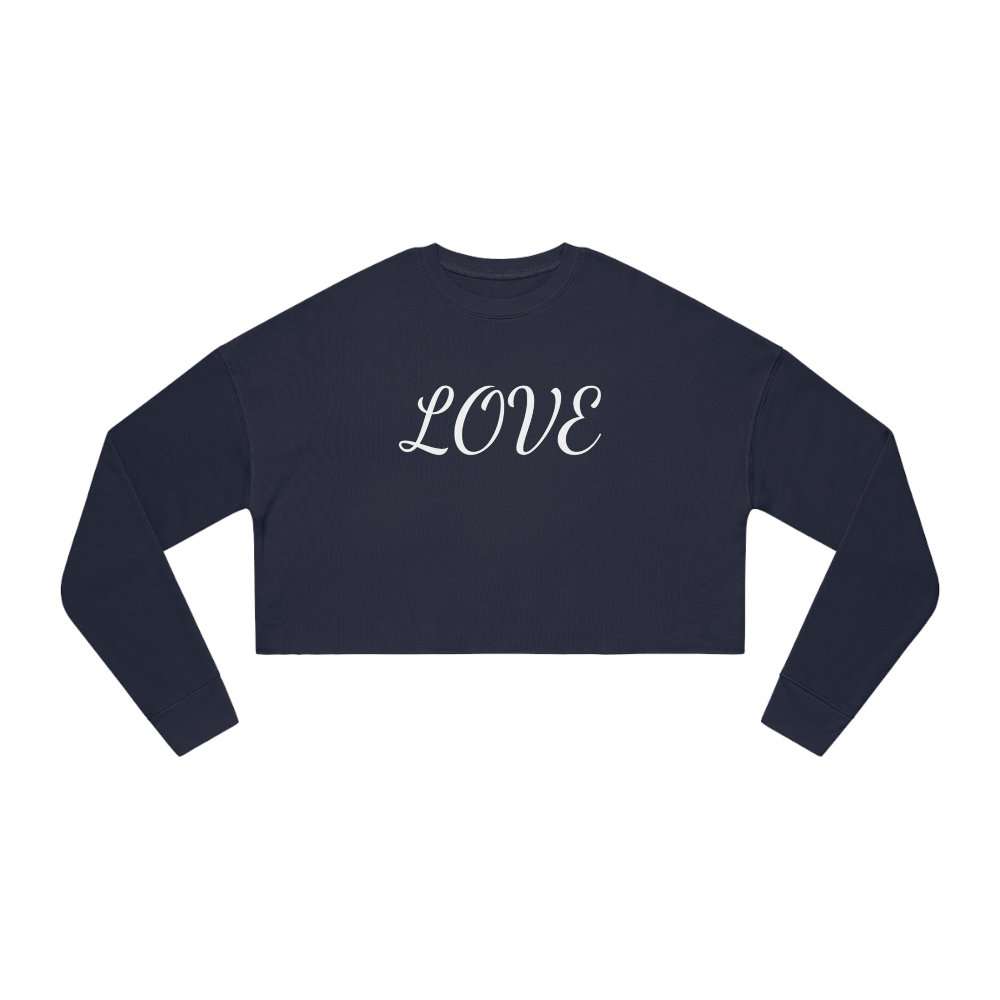 Cropped Fleece Sweatshirt | Love | Free Way Thinker | 4510