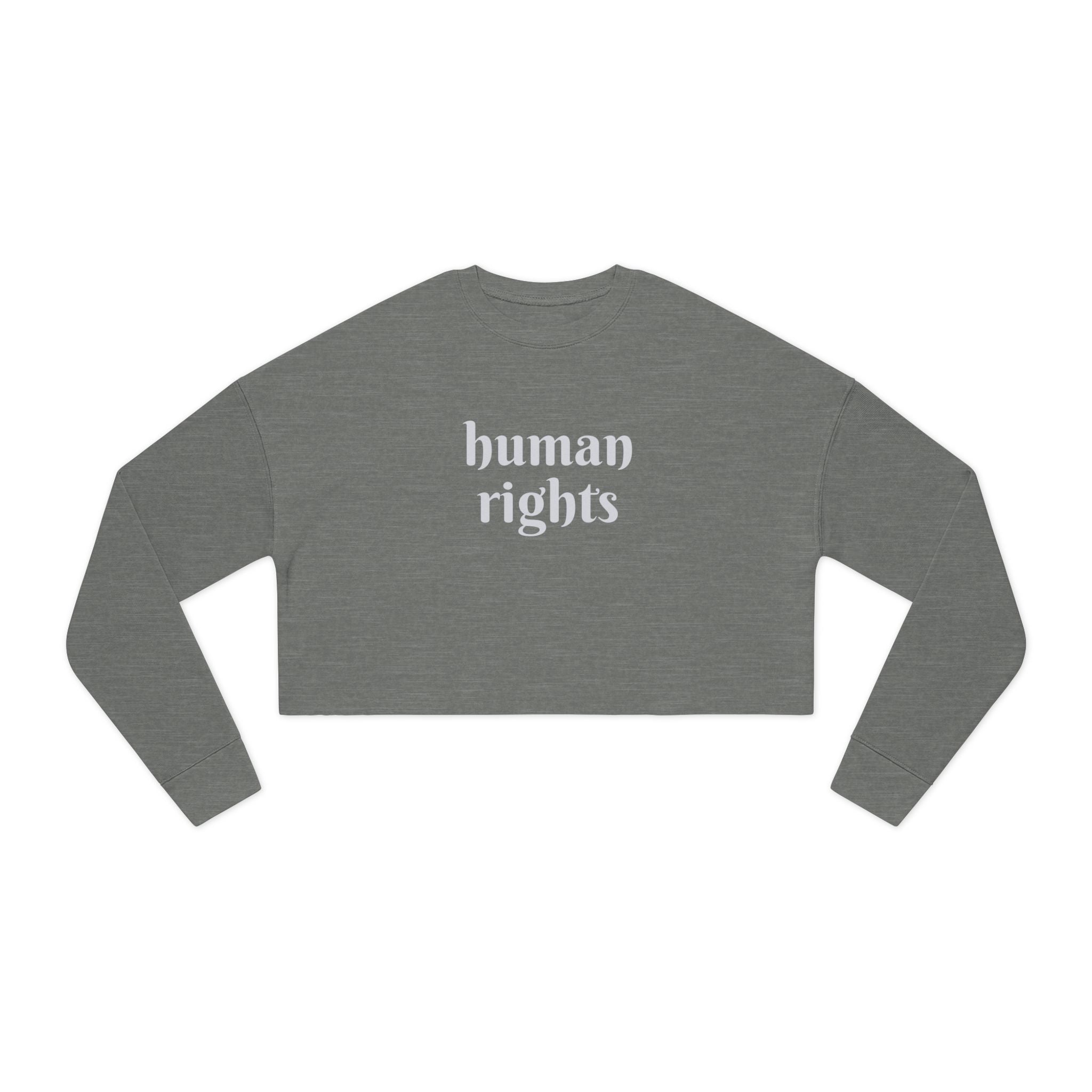 HUMAN RIGHTS - Cropped Sweatshirt