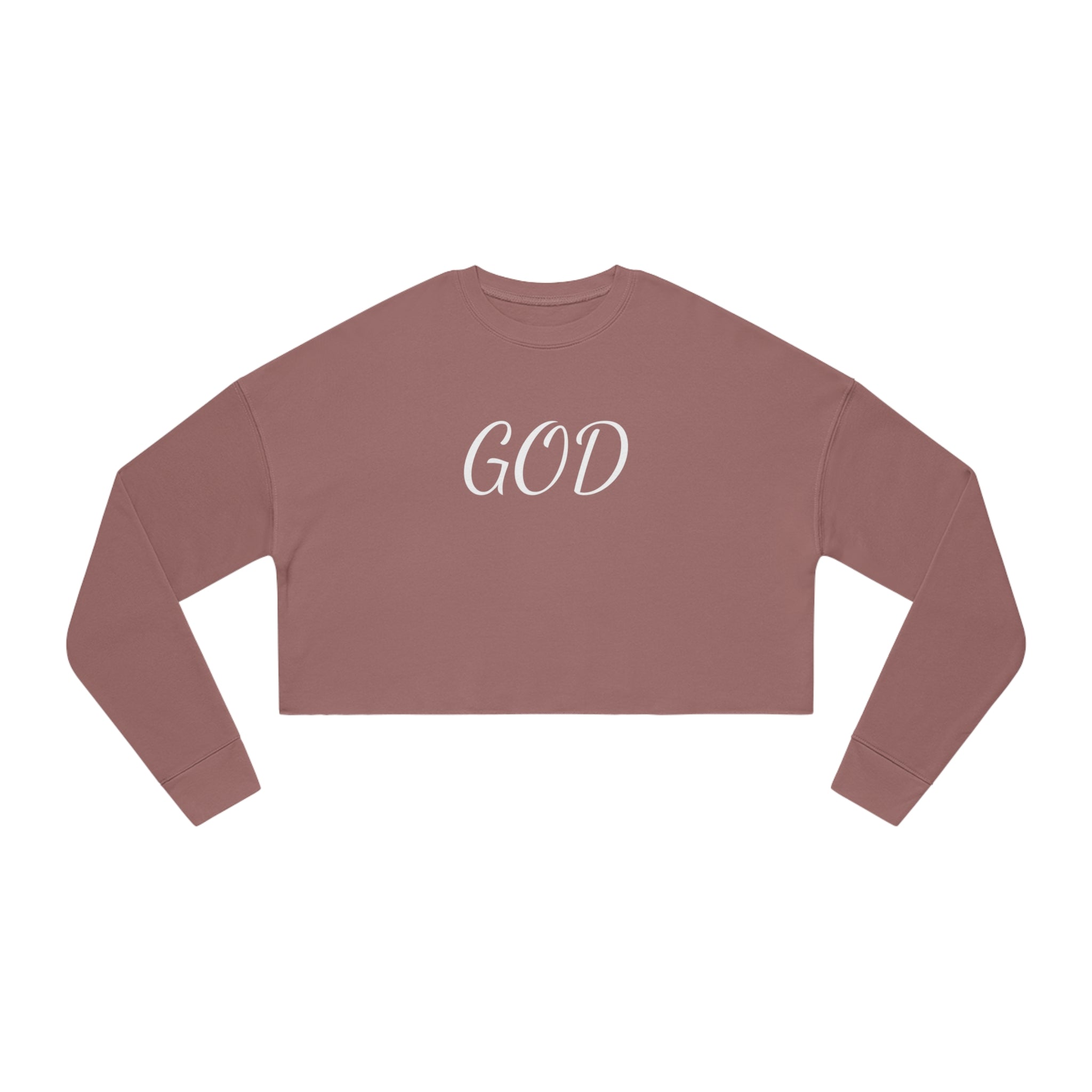 #4502 GOD Women's Cropped Sweatshirt