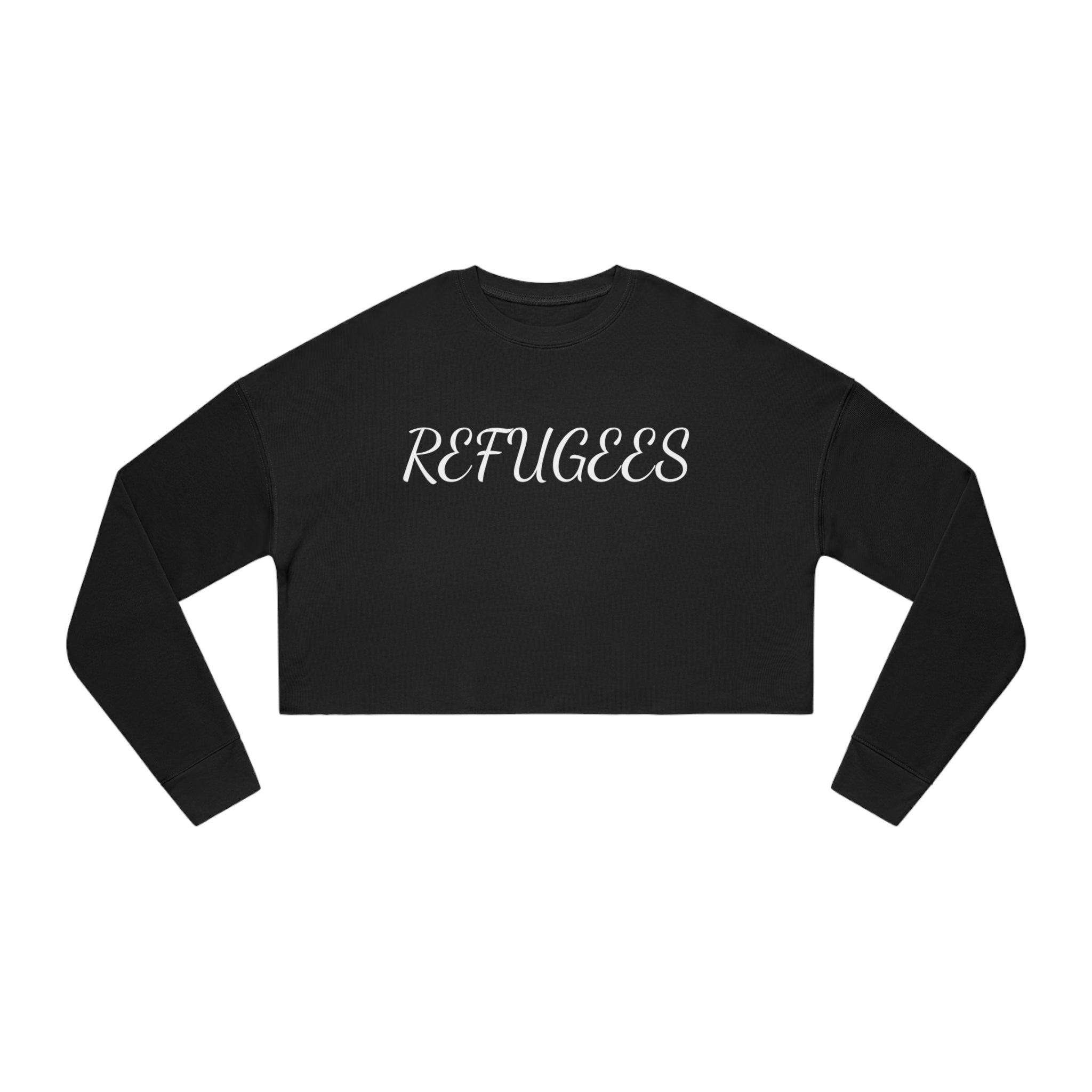 #4505 REFUGEES Women's Cropped Sweatshirt