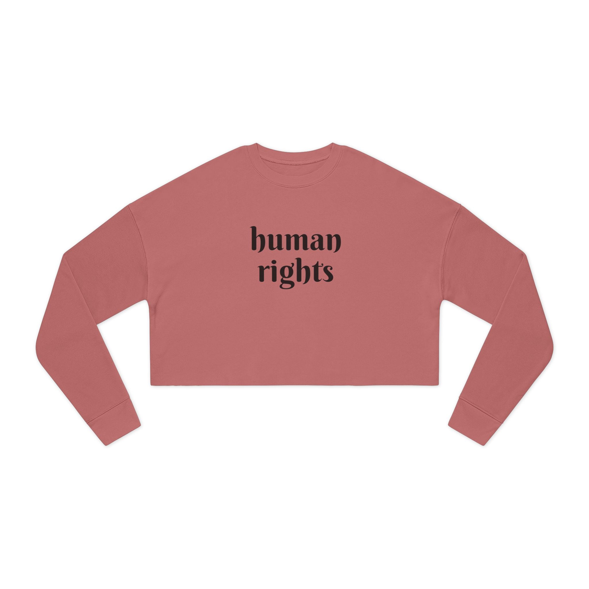 Cropped Sweatshirt | Human Rights | Freeway Thinker | 4503