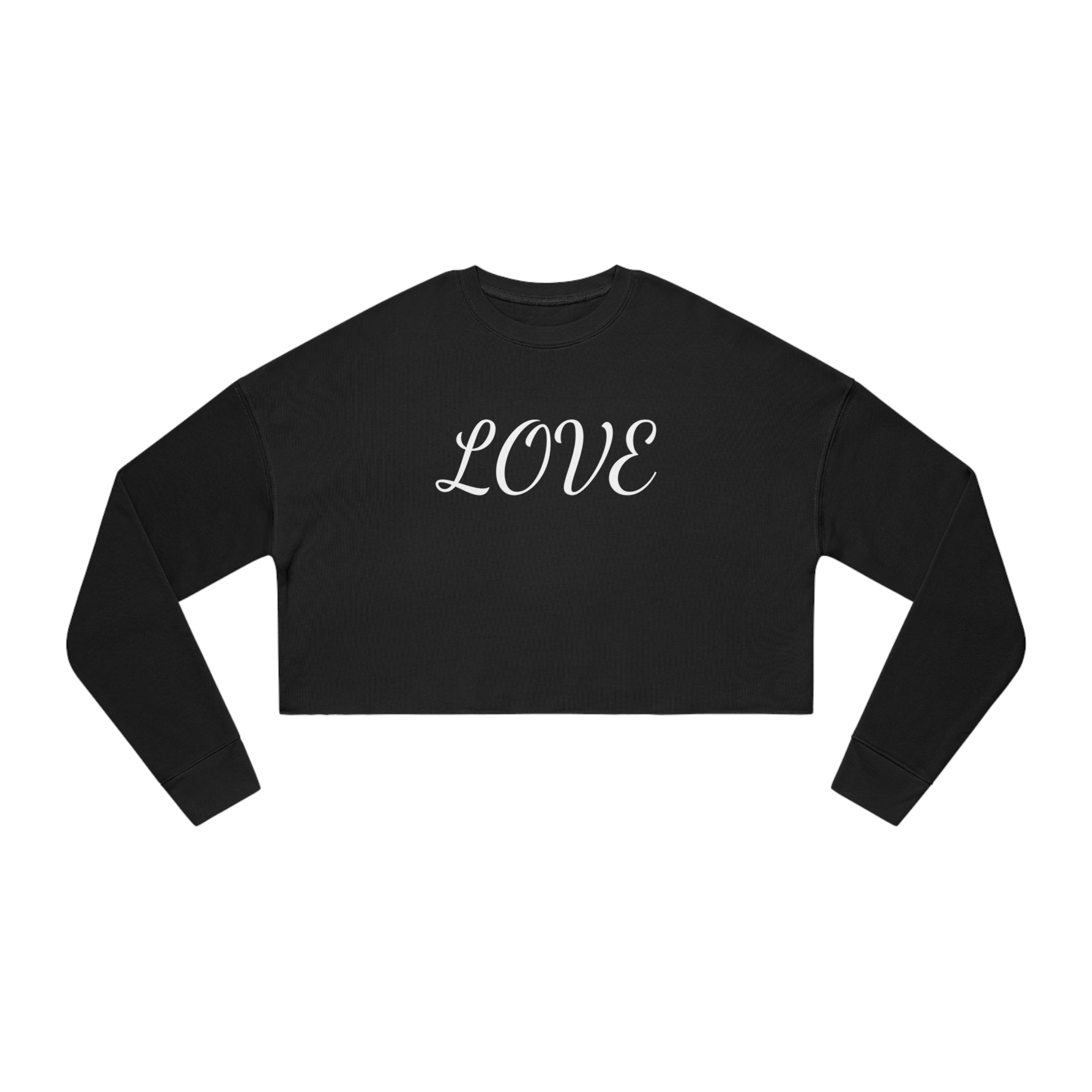 Cropped Fleece Sweatshirt | Love | Free Way Thinker | 4510