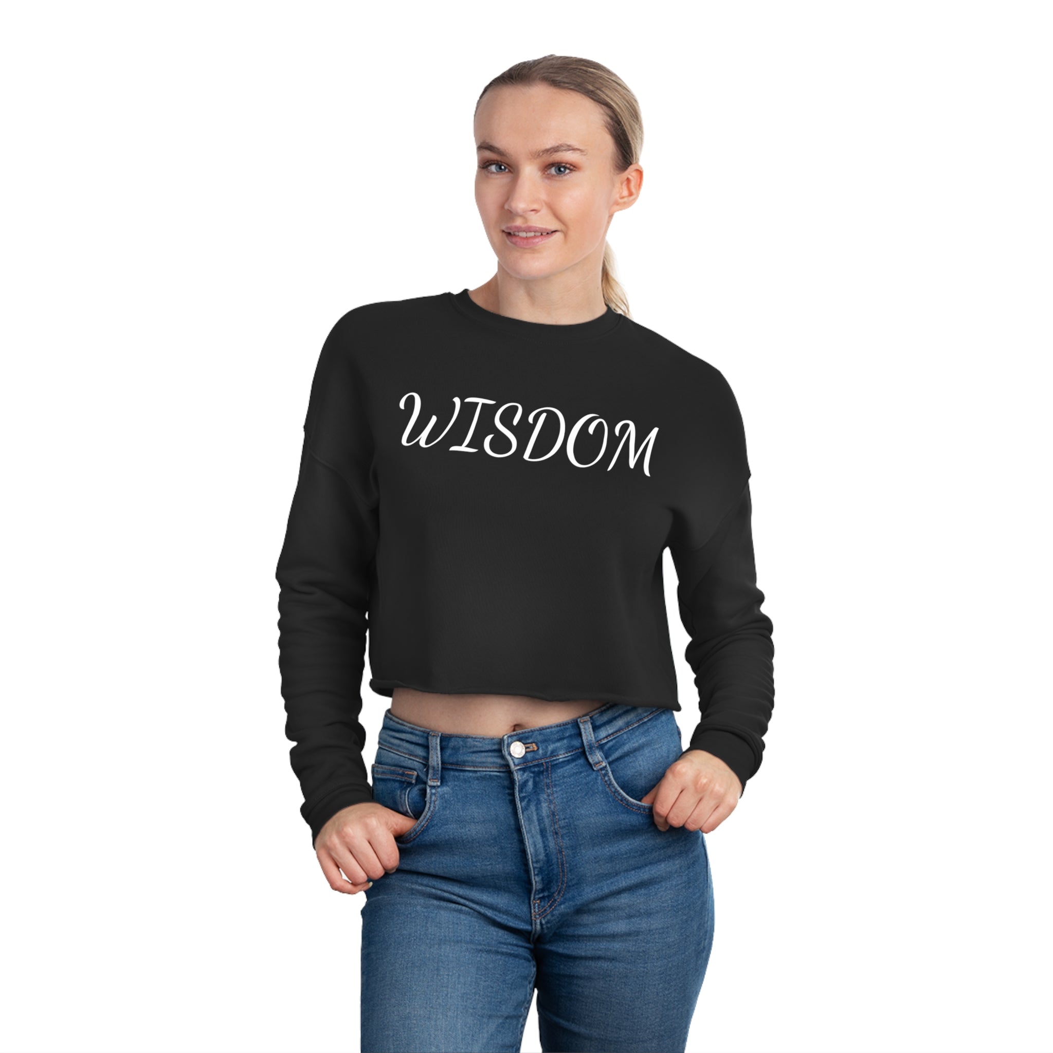 #4515 WISDOM Women's Cropped Sweatshirt