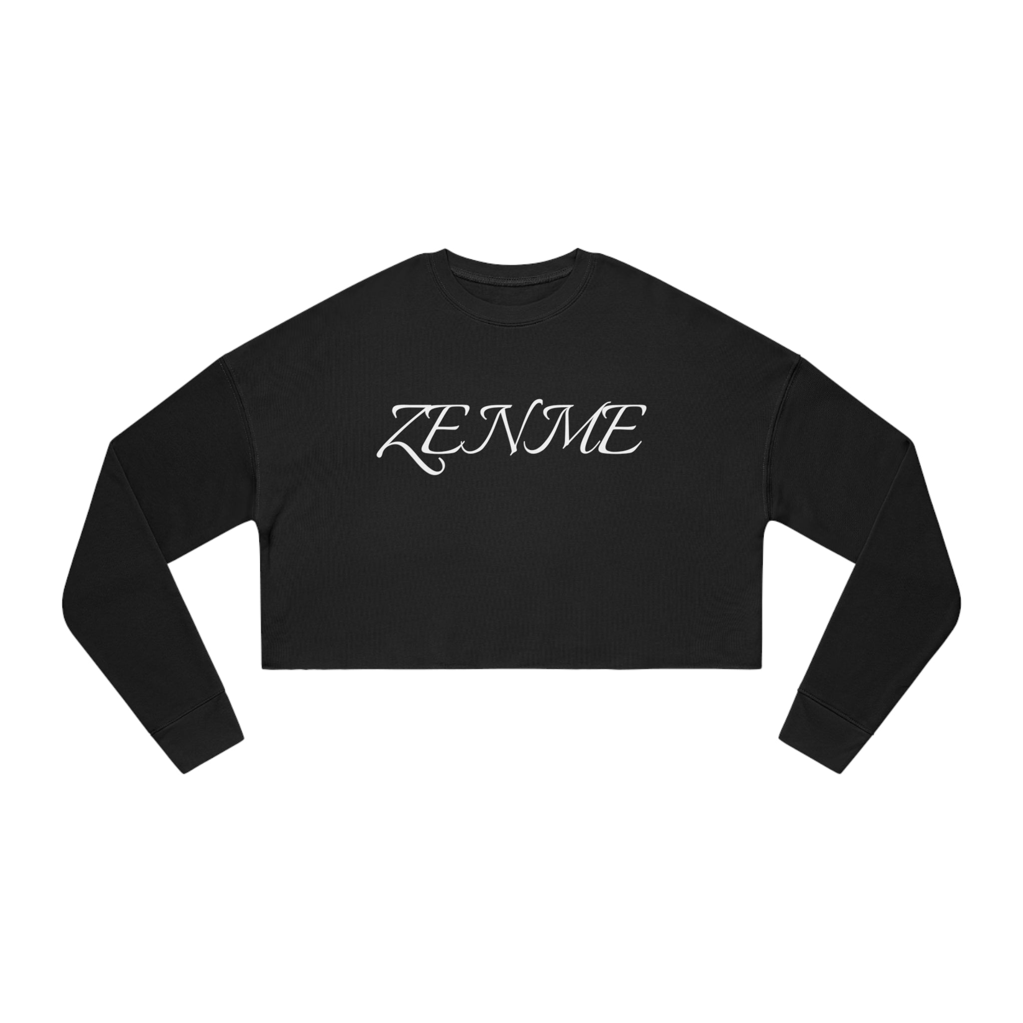 #4507 ZENME Black Cropped Pullover