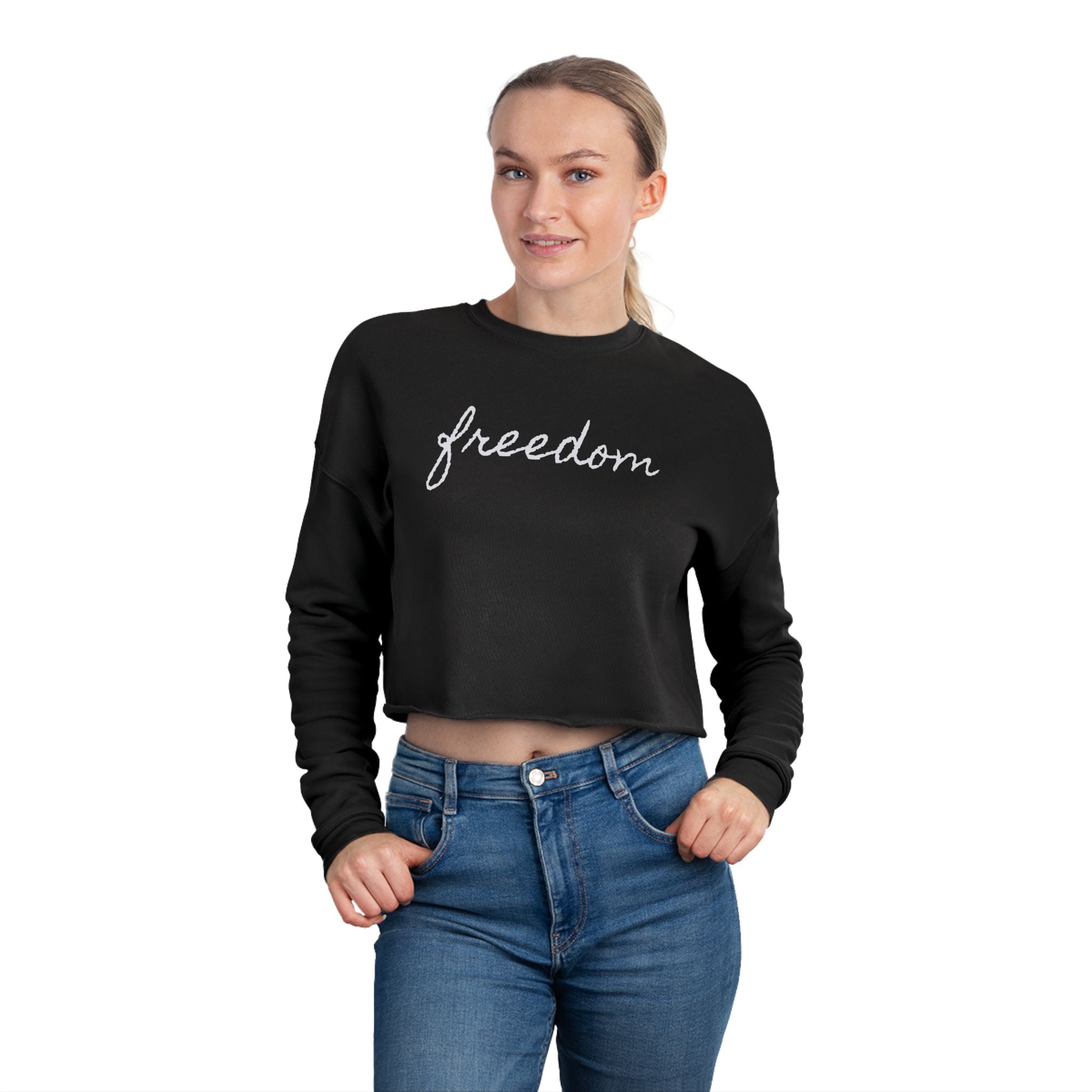 FREEDOM Cropped Sweatshirt