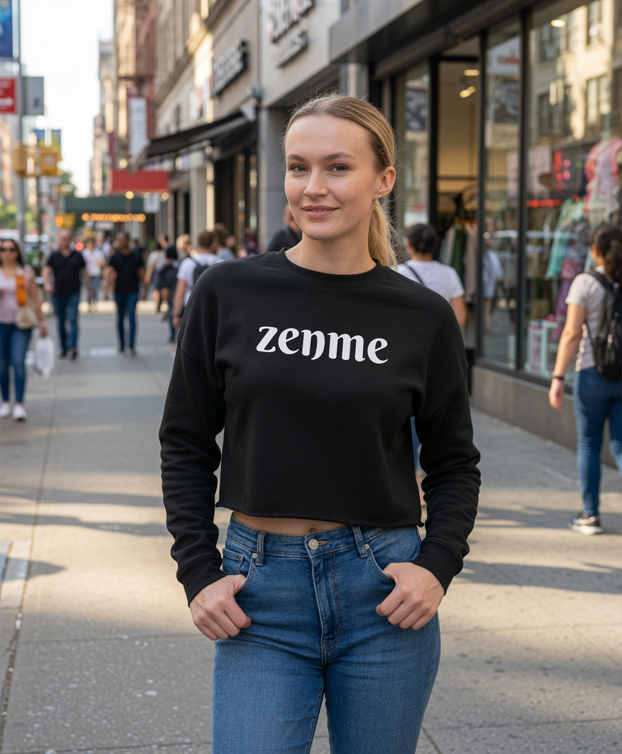 Cropped Sweatshirt | Zenme | Freeway Thinker | 4501