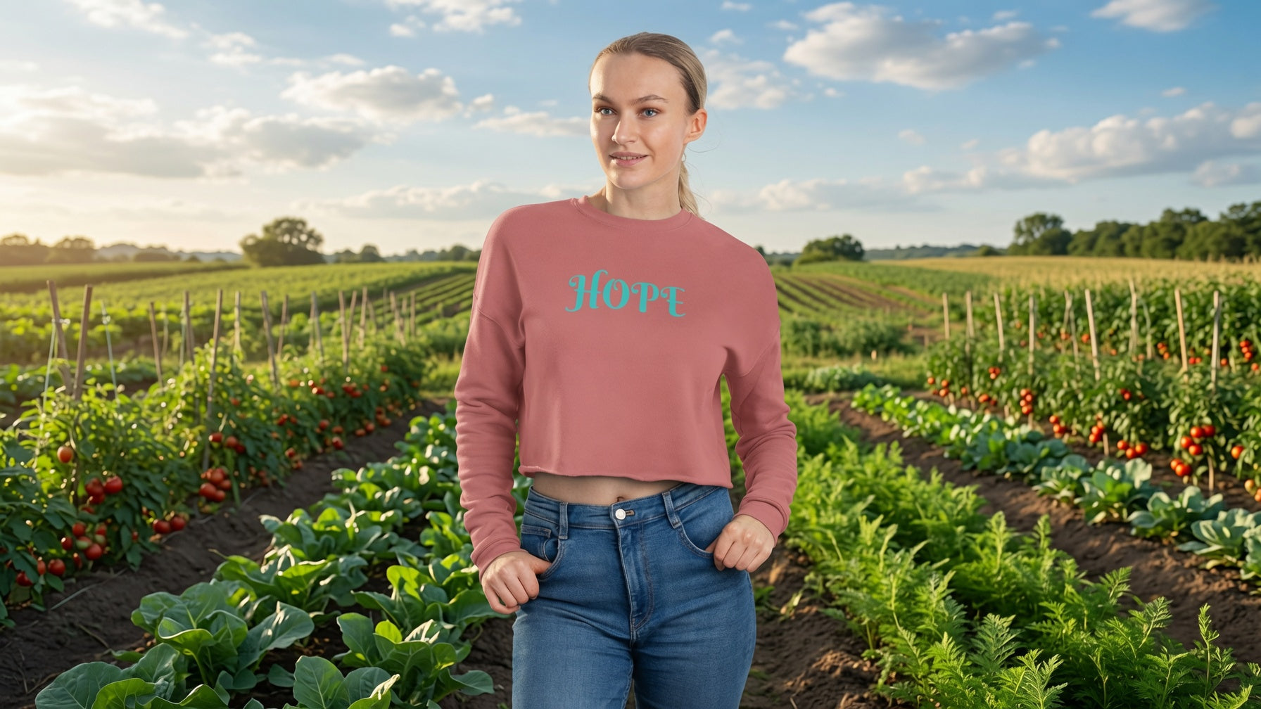 Cropped Sweatshirt | Hope | Freeway Thinker | 4509