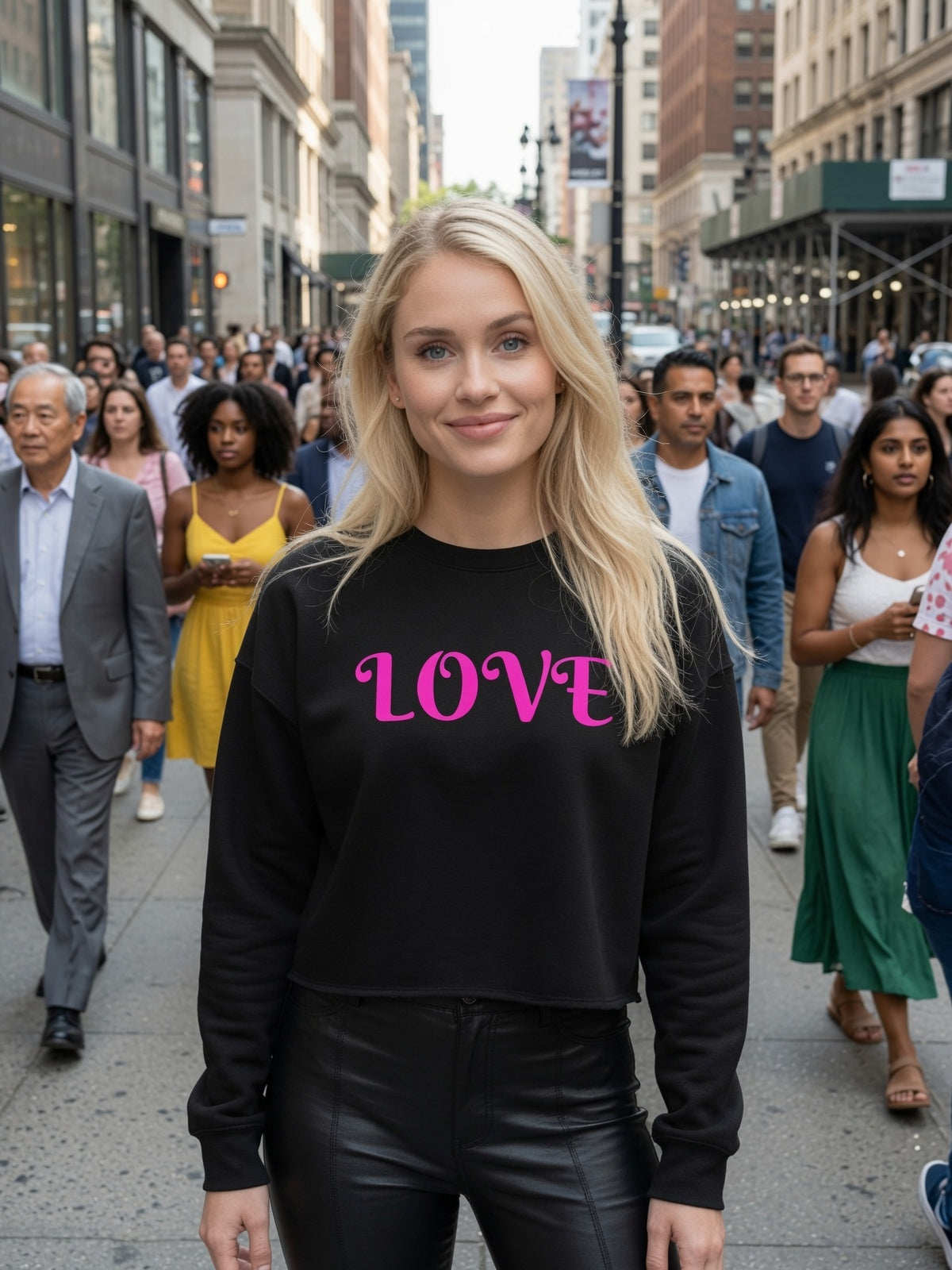 Cropped Sweatshirt | Love | Freeway Thinker | 4510