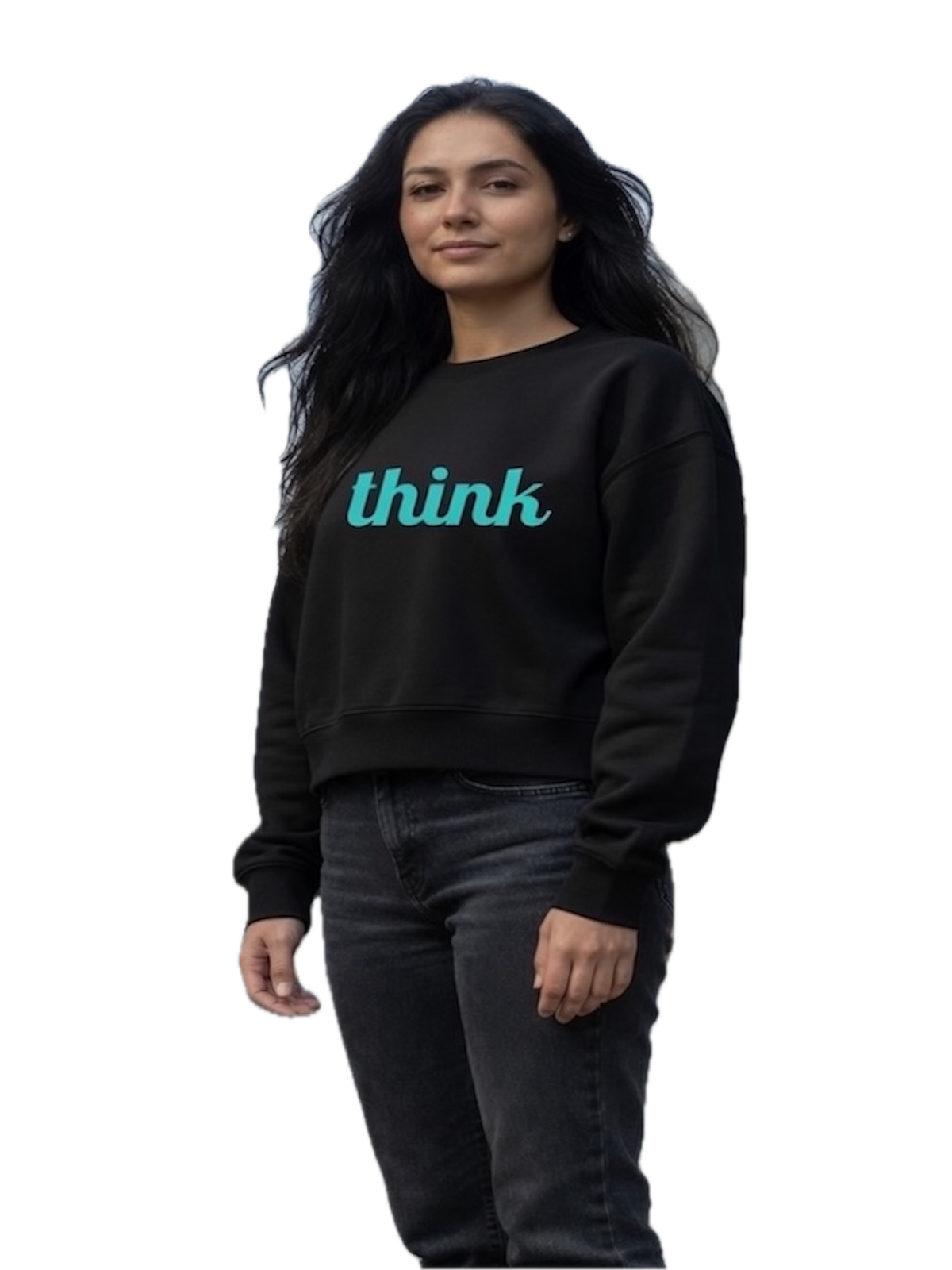 Cropped Sweatshirt | Think| Freeway Thinker | 4508