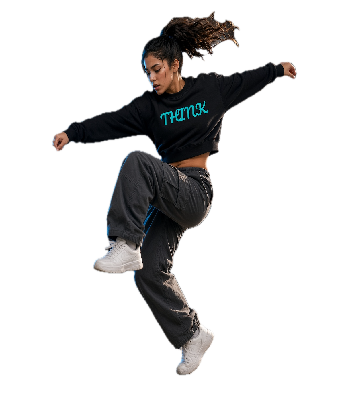 Cropped Sweatshirt | Think| Freeway Thinker | 4508