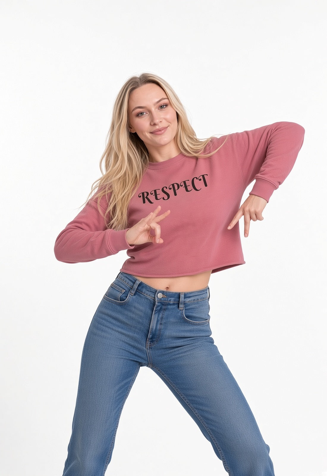 Cropped Sweatshirt | Respect | Freeway Thinker | 4500
