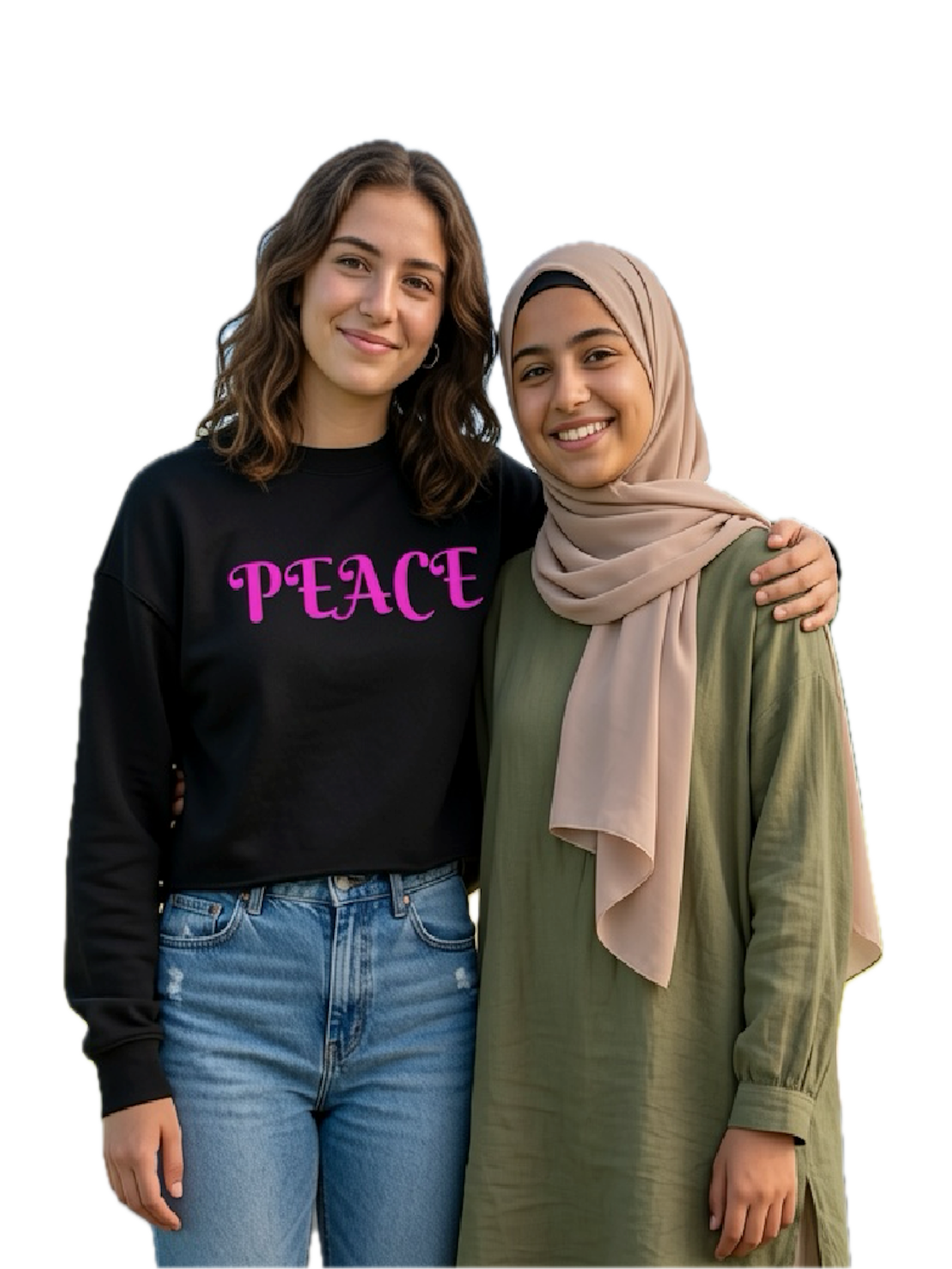 Cropped Sweatshirt | Peace | Freeway Thinker | 4511