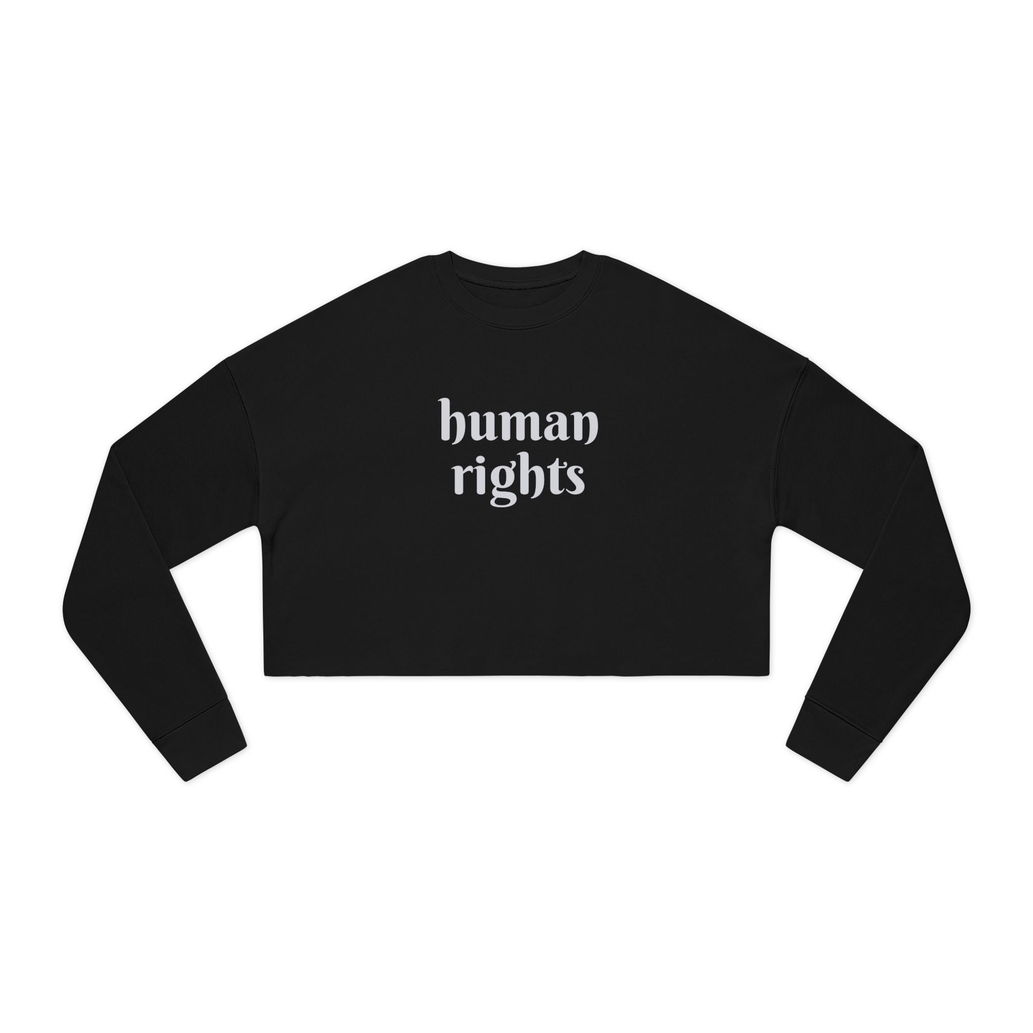 HUMAN RIGHTS - Cropped Sweatshirt